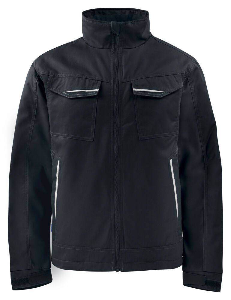 5426 GEVOERDE SERVICE VEST — Zwart