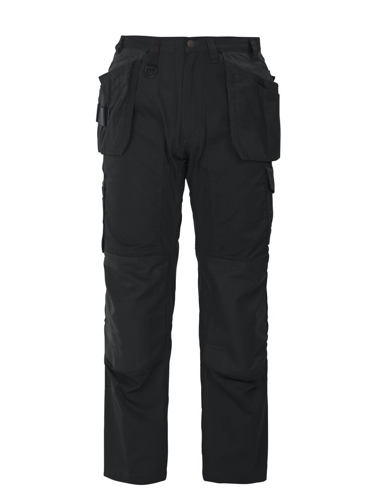 5512 BROEK MET KNIEZAKKEN EN SPIJKERZAKKEN — Zwart