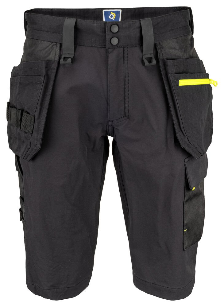 5562 FULL STRETCHSHORT MET SPIJKERZAKKEN — Zwart