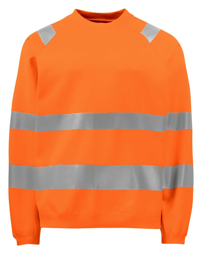 6106 SIGNALISATIESWEATER RONDE HALS EN ISO 20471 KLASSE 3 — Oranje