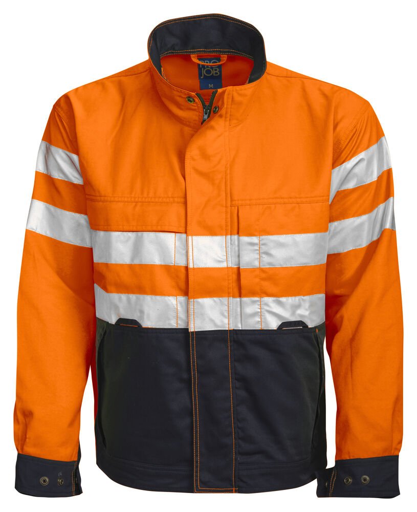 6401 SIGNALISATIEVEST EN ISO 20471 KLASSE 3 — Oranje/Zwart